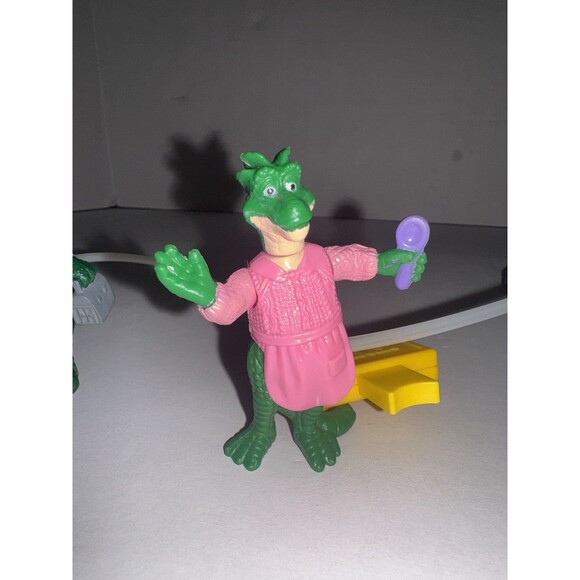 The Dinosaurs TV Show Sinclair Family McDonalds Figures Lot of 2 Disney Set Toys - Picture 3 of 7